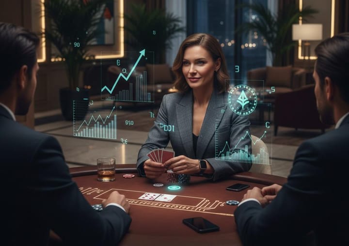 Can bluffing in poker fool tough opponents?